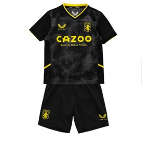 Aston Villa kläder Barn 2022-23 Tredje Tröja Kortärmad (+ korta byxor)